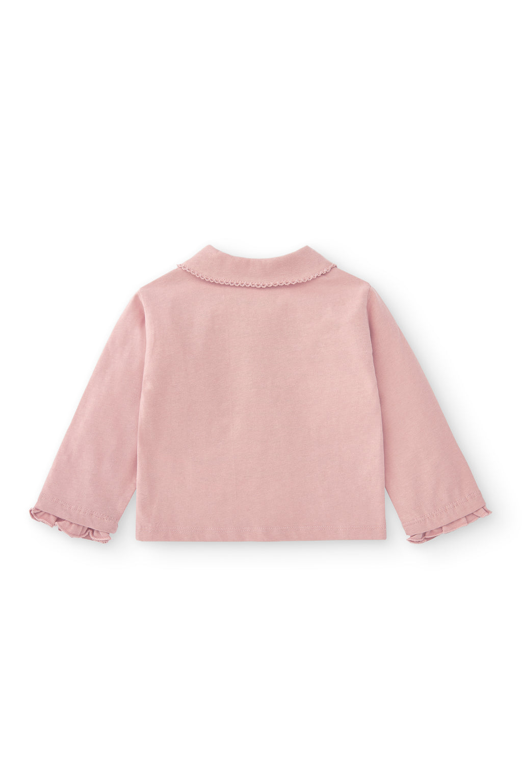 Polo de bebé niña rosa algodón