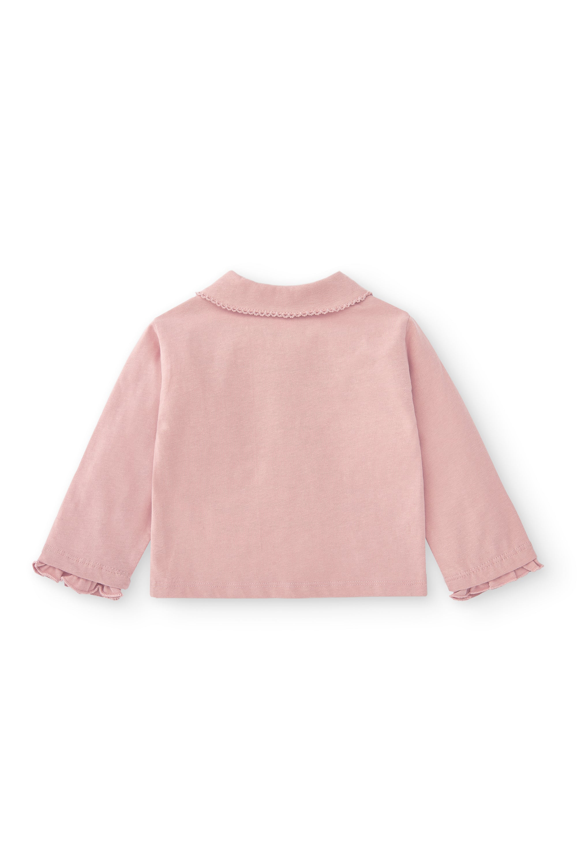 Polo de bebé niña rosa algodón