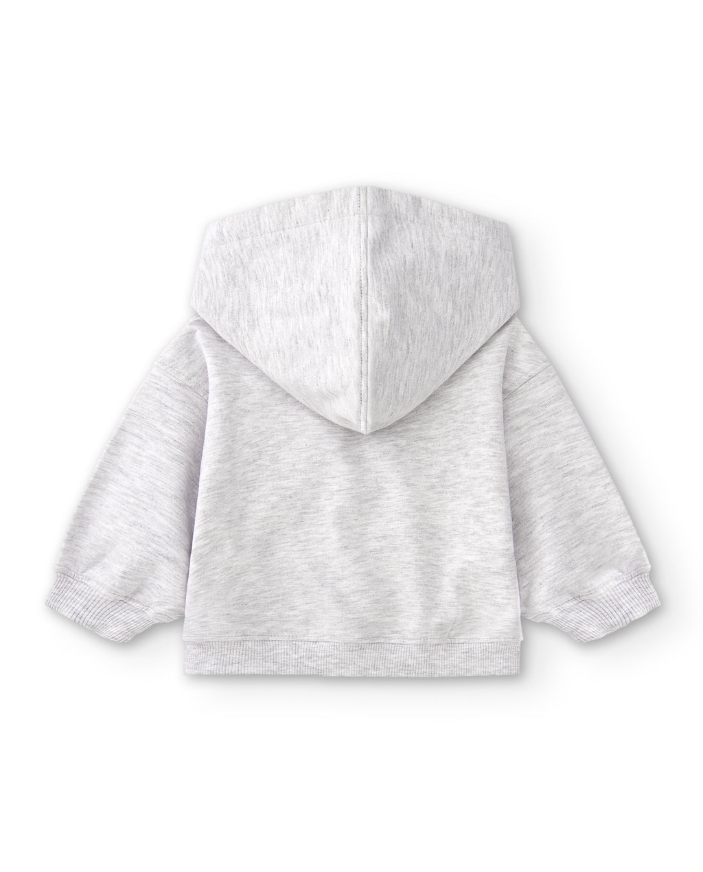 Sudadera de bebé gris con capucha