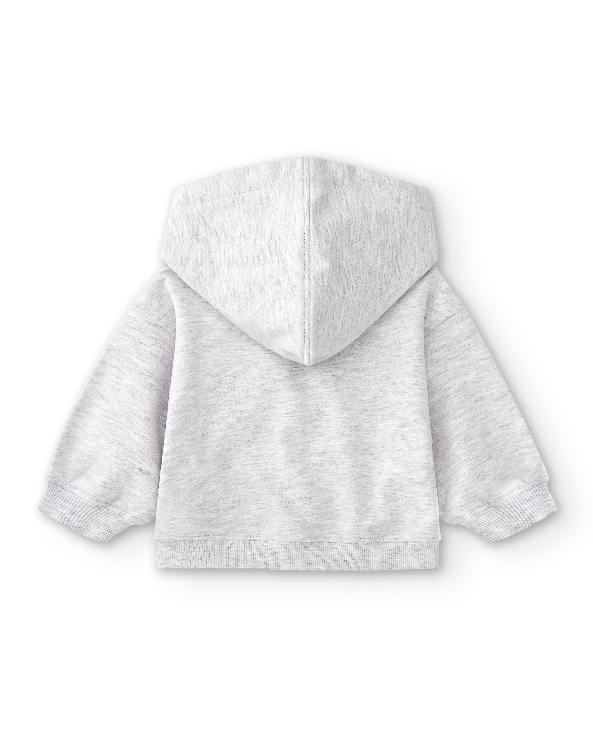 Sudadera de bebé gris con capucha