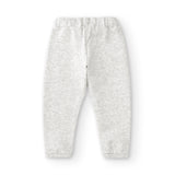 felpa y puño en jogger gris niña