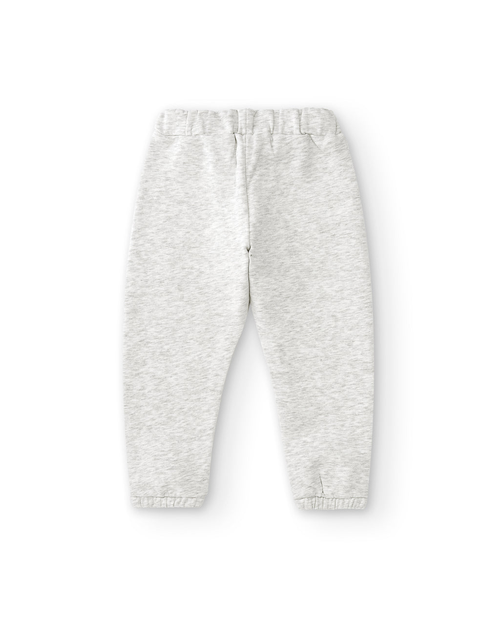 felpa y puño en jogger gris niña