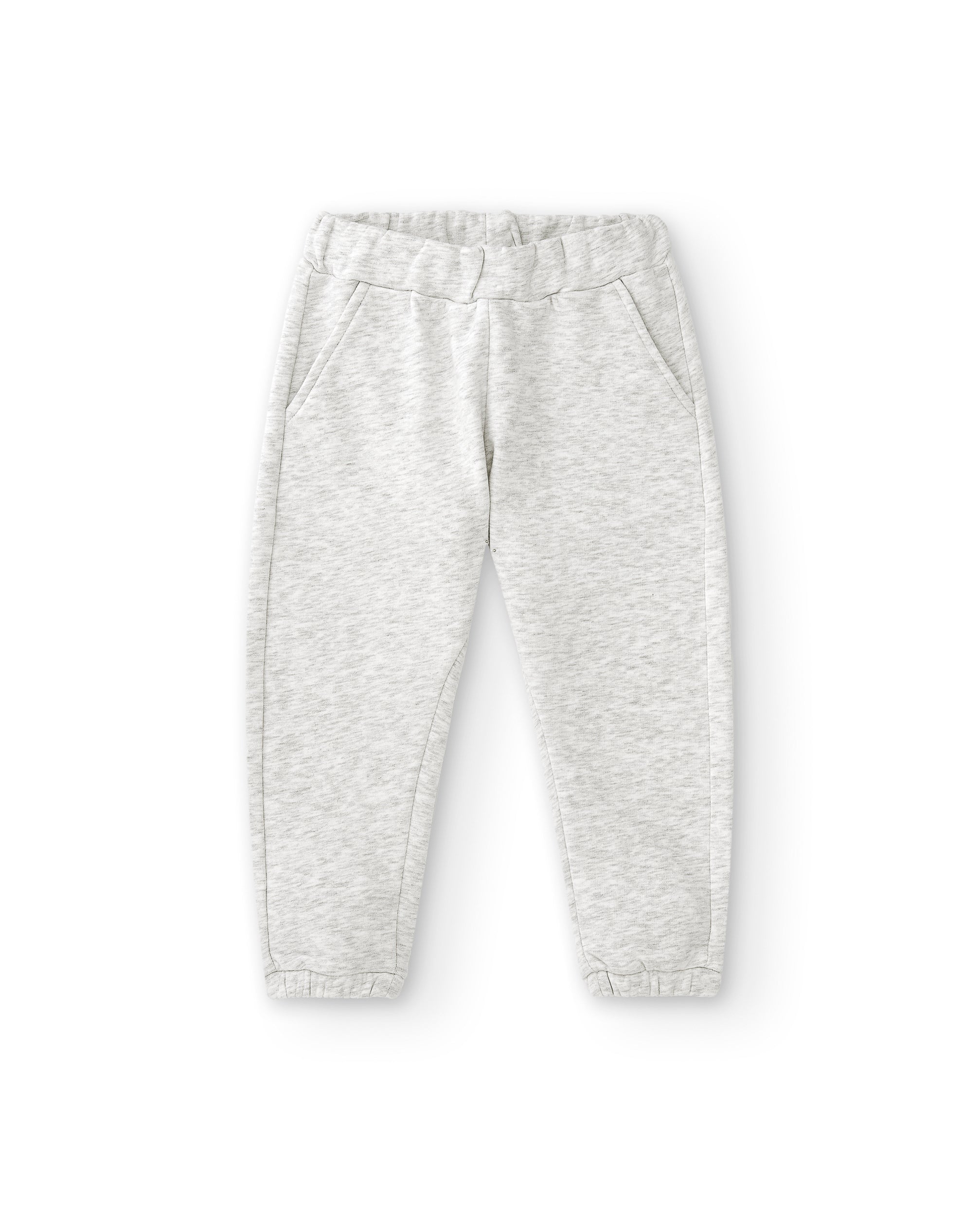 Jogger de niña gris | Felpa con puños
