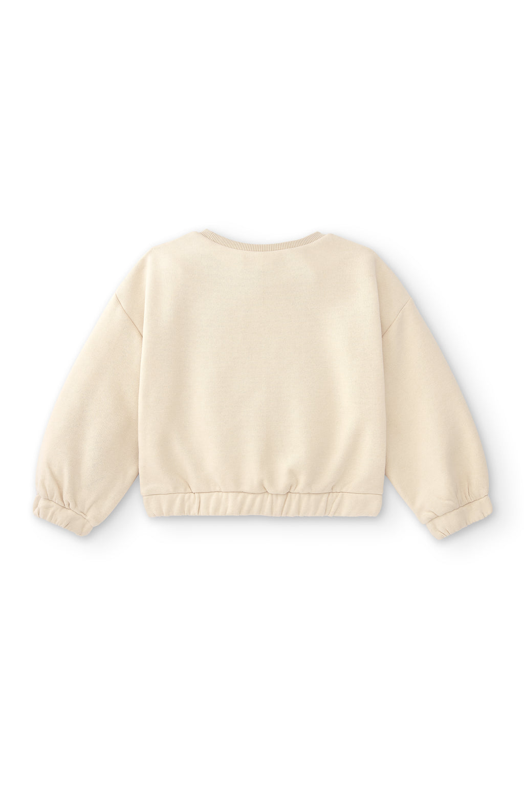 Sudadera de niña beige Wish | Sin capucha