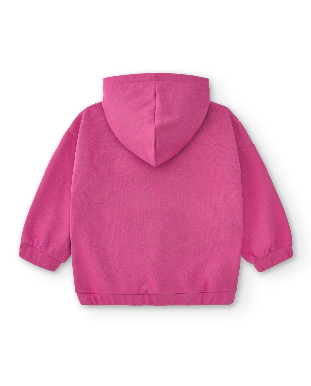 Sudadera abierta niña fucsia CHG | Con capucha