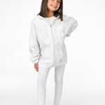 Sudadera gris de niña confort 