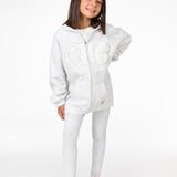 Sudadera gris de niña confort 