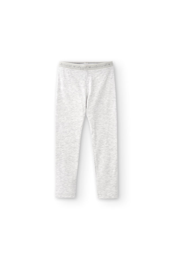 Basic gray girl's leggings