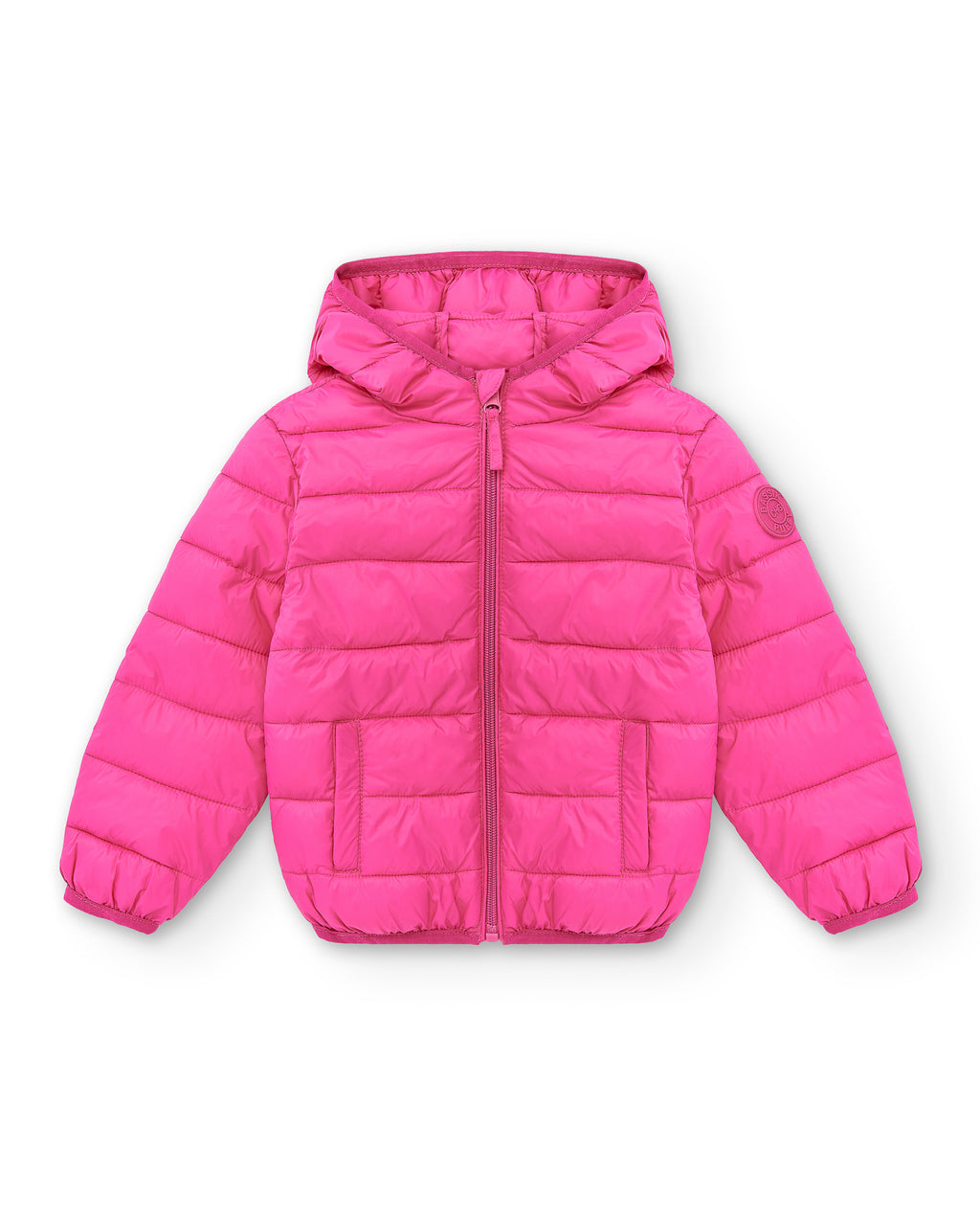 Quilted fuchsia girl's coat