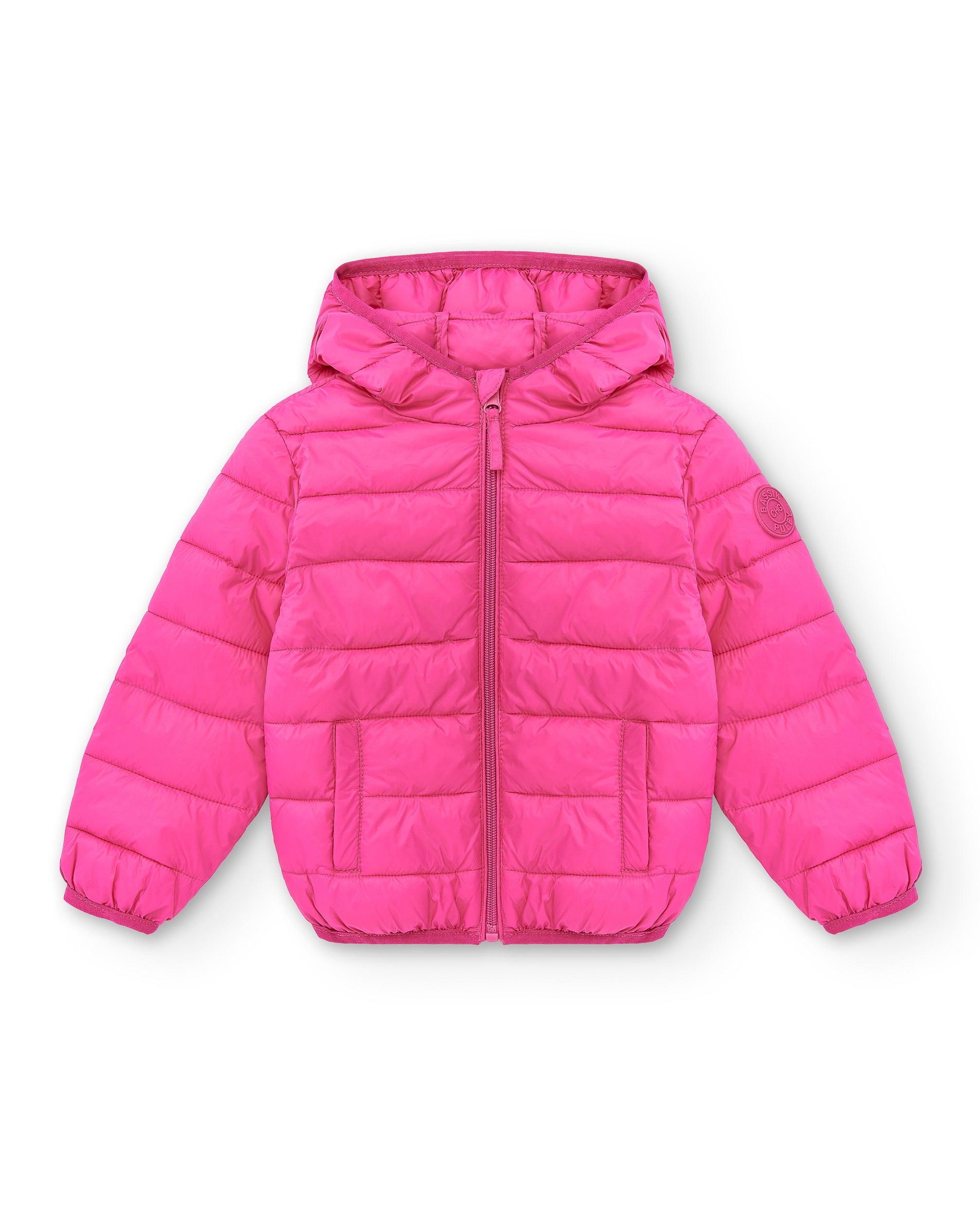 Quilted fuchsia girl's coat