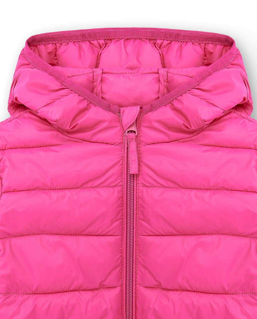 Quilted fuchsia girl's coat
