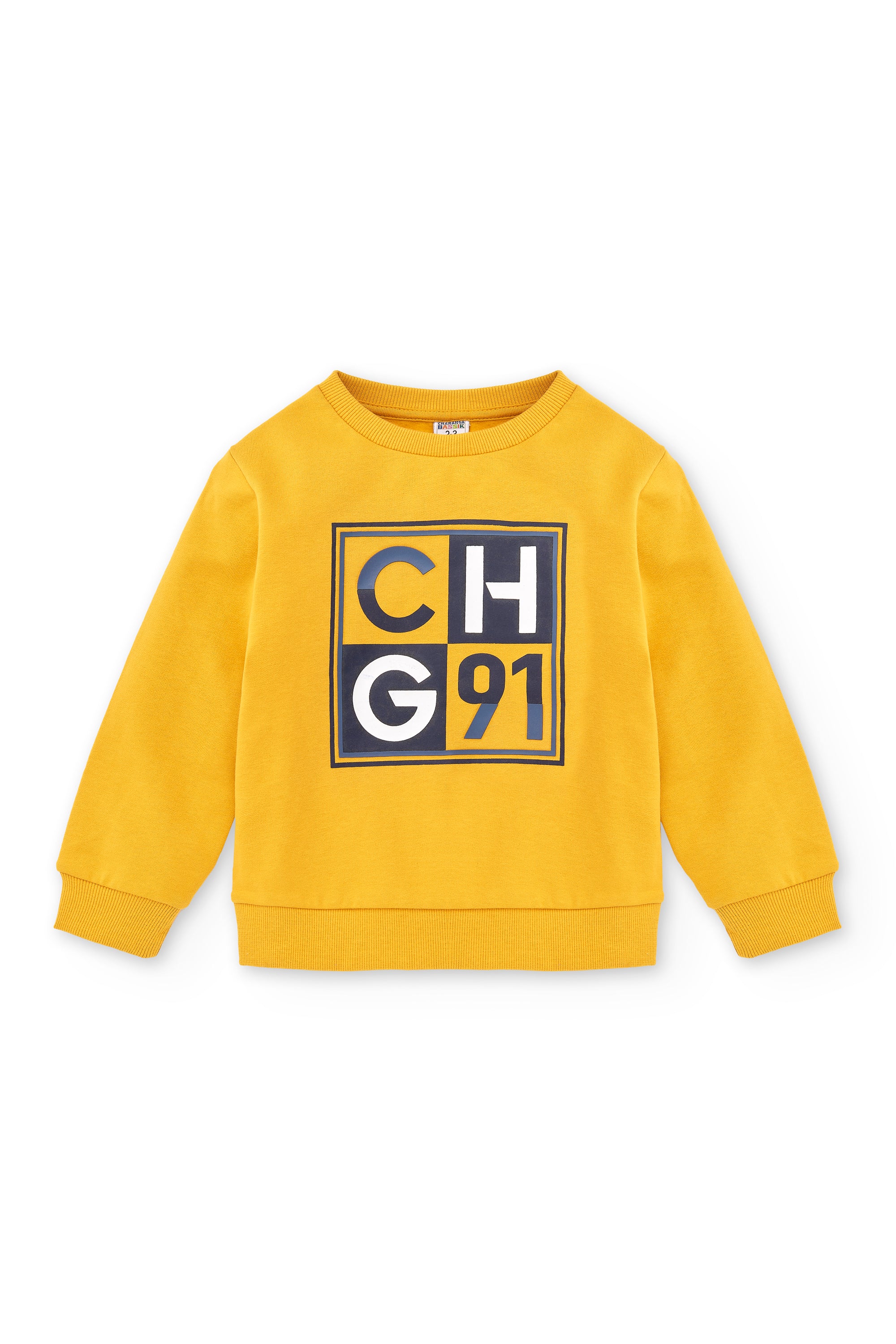 Sudadera cerrada de niño amarillo CHG