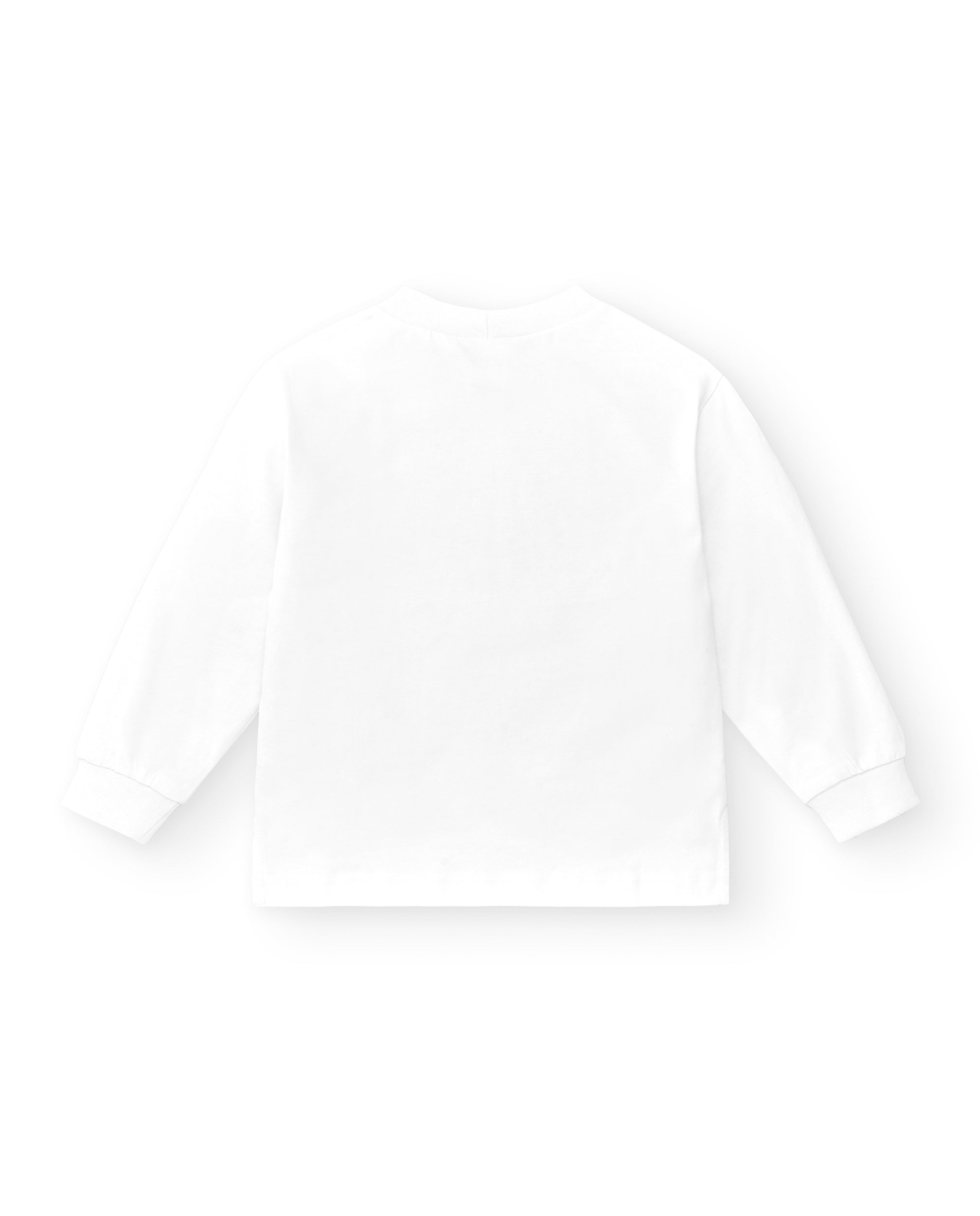 White high neck boy's t-shirt