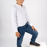 Pantalón de niño negro cordón