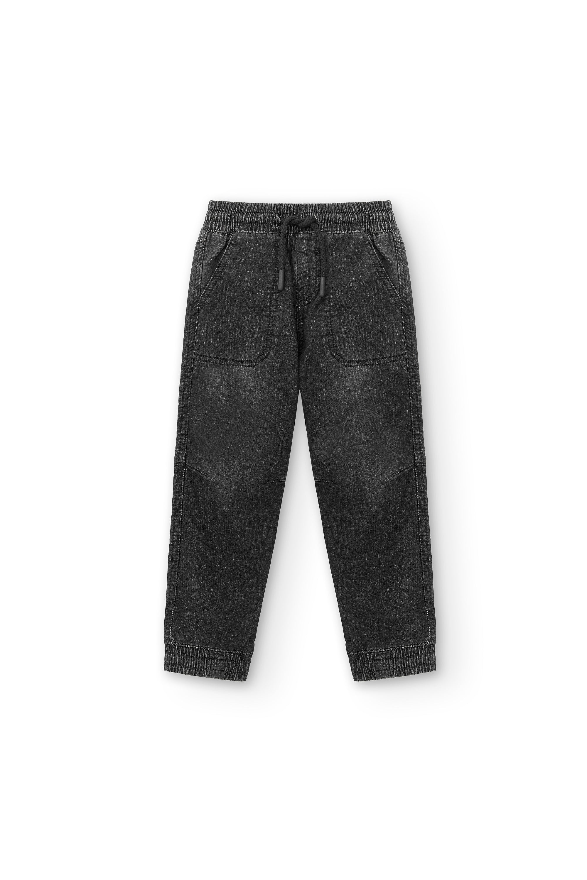 Pantalón niño negro cordón