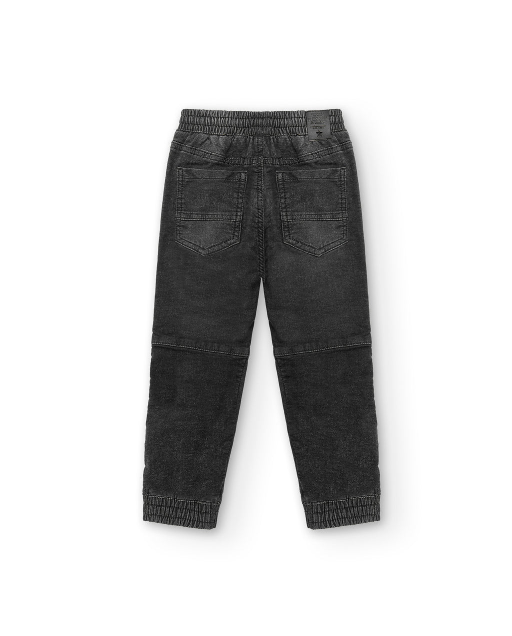 Pantalón niño negro cordón