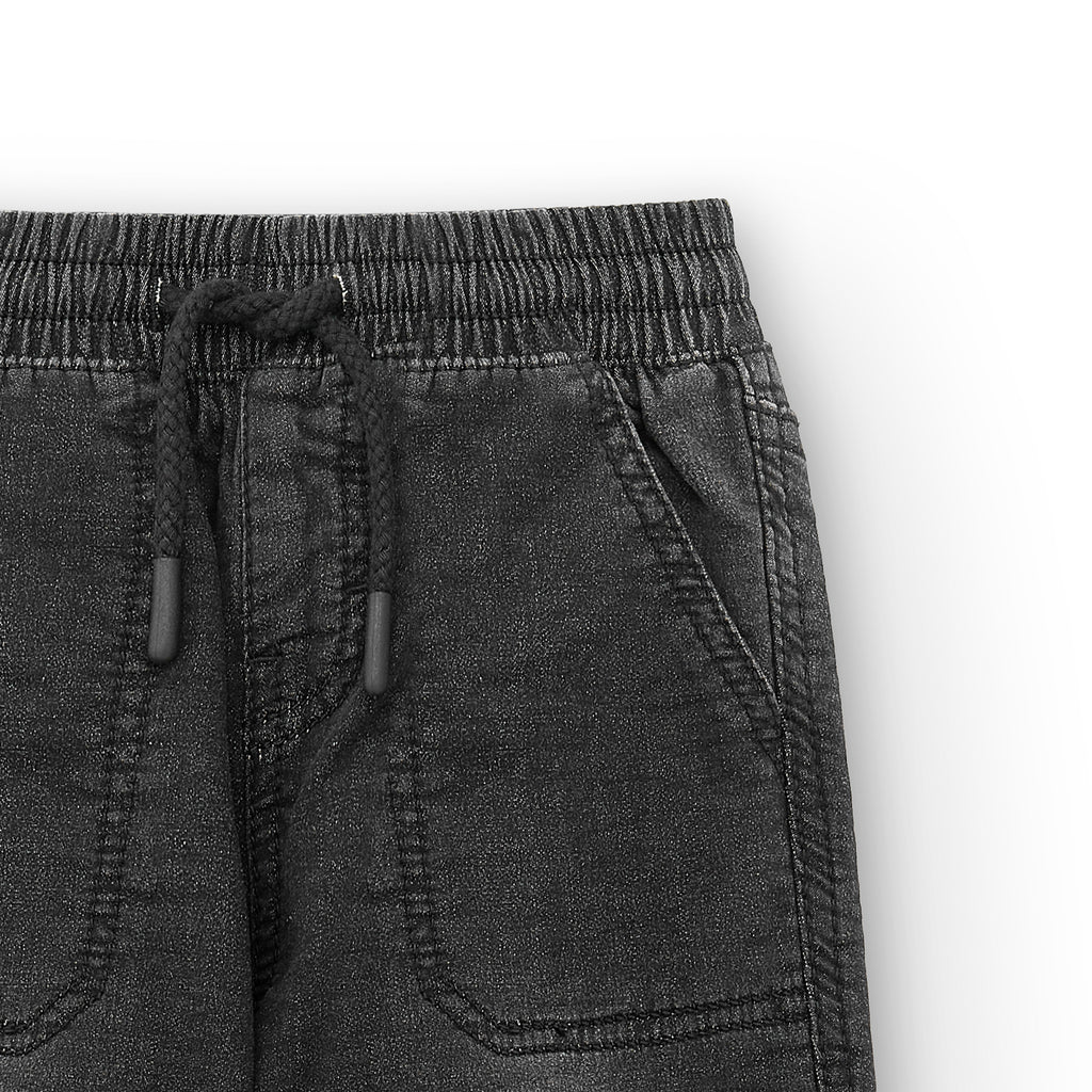 Pantalón niño negro cordón