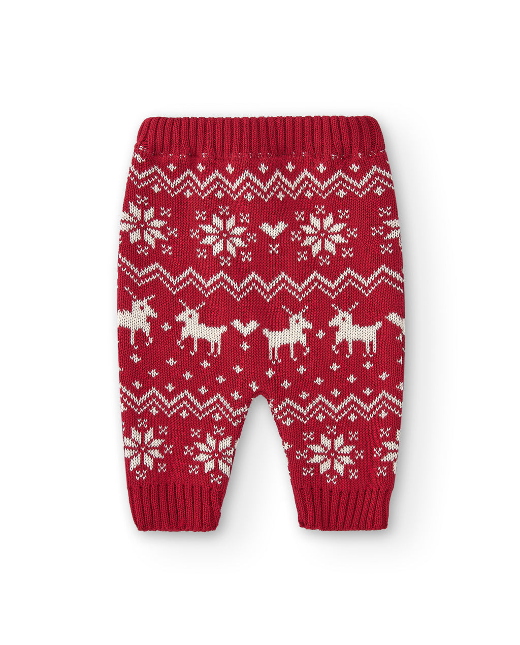 Legging rojo navidad bebé recién nacido vista trasera fondo blanco Charanga