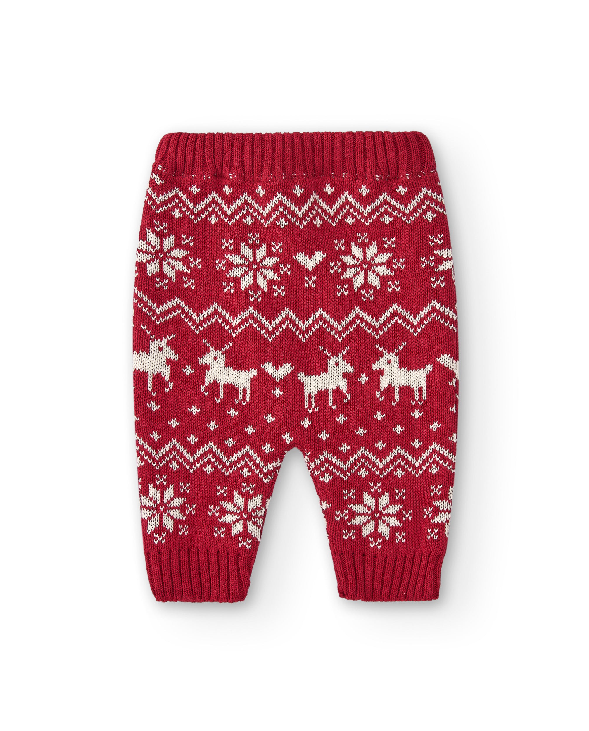 Legging rojo navidad bebé recién nacido vista trasera fondo blanco Charanga