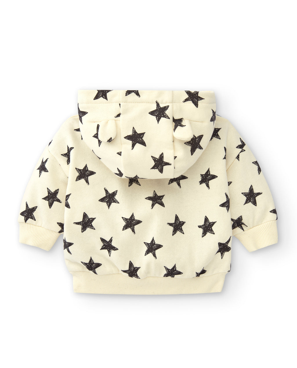 Sudadera color crudo estrellas de recién nacido