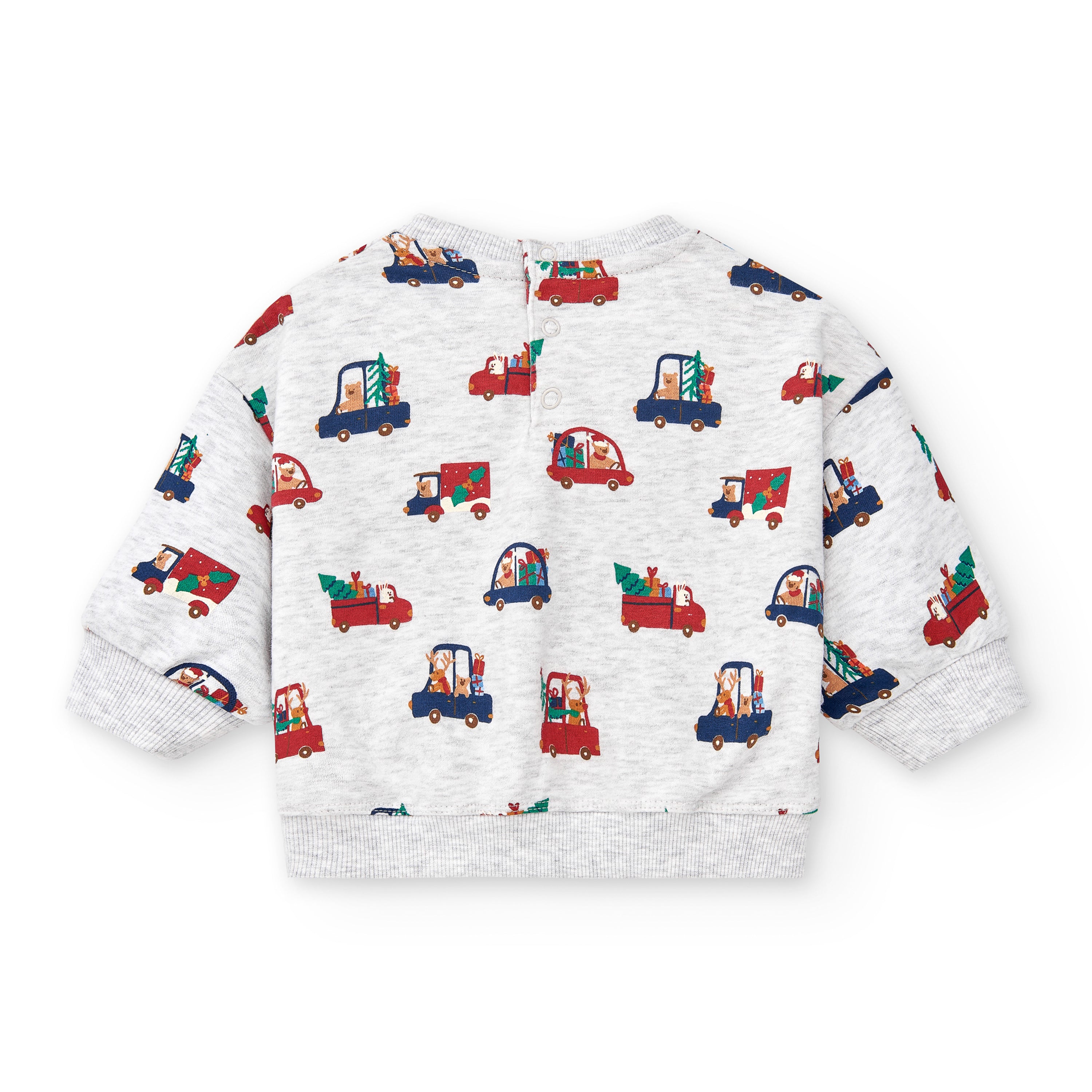 Christmas print baby sweatshirt