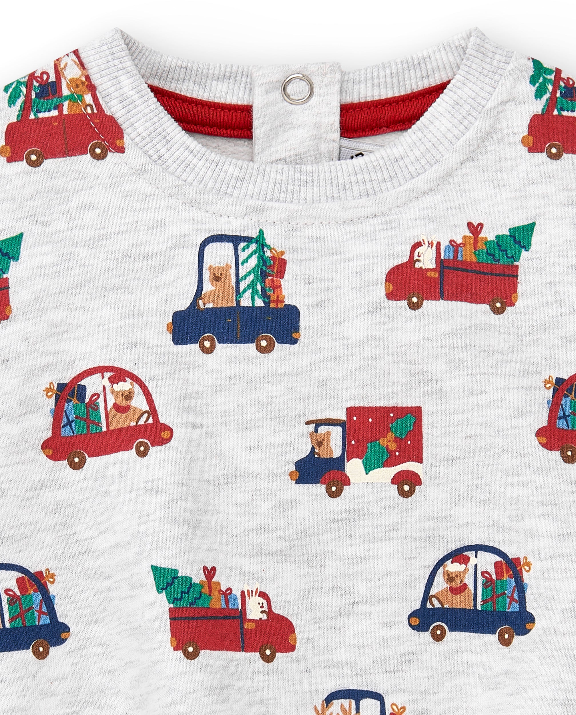 Christmas print baby sweatshirt