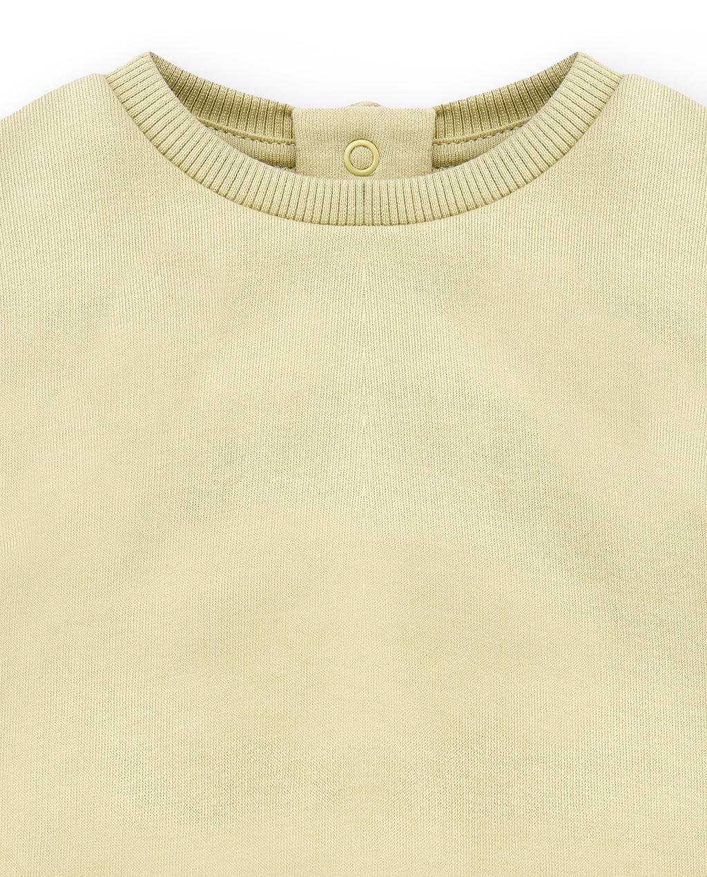 Sudadera de bebé niña verde claro con volantes