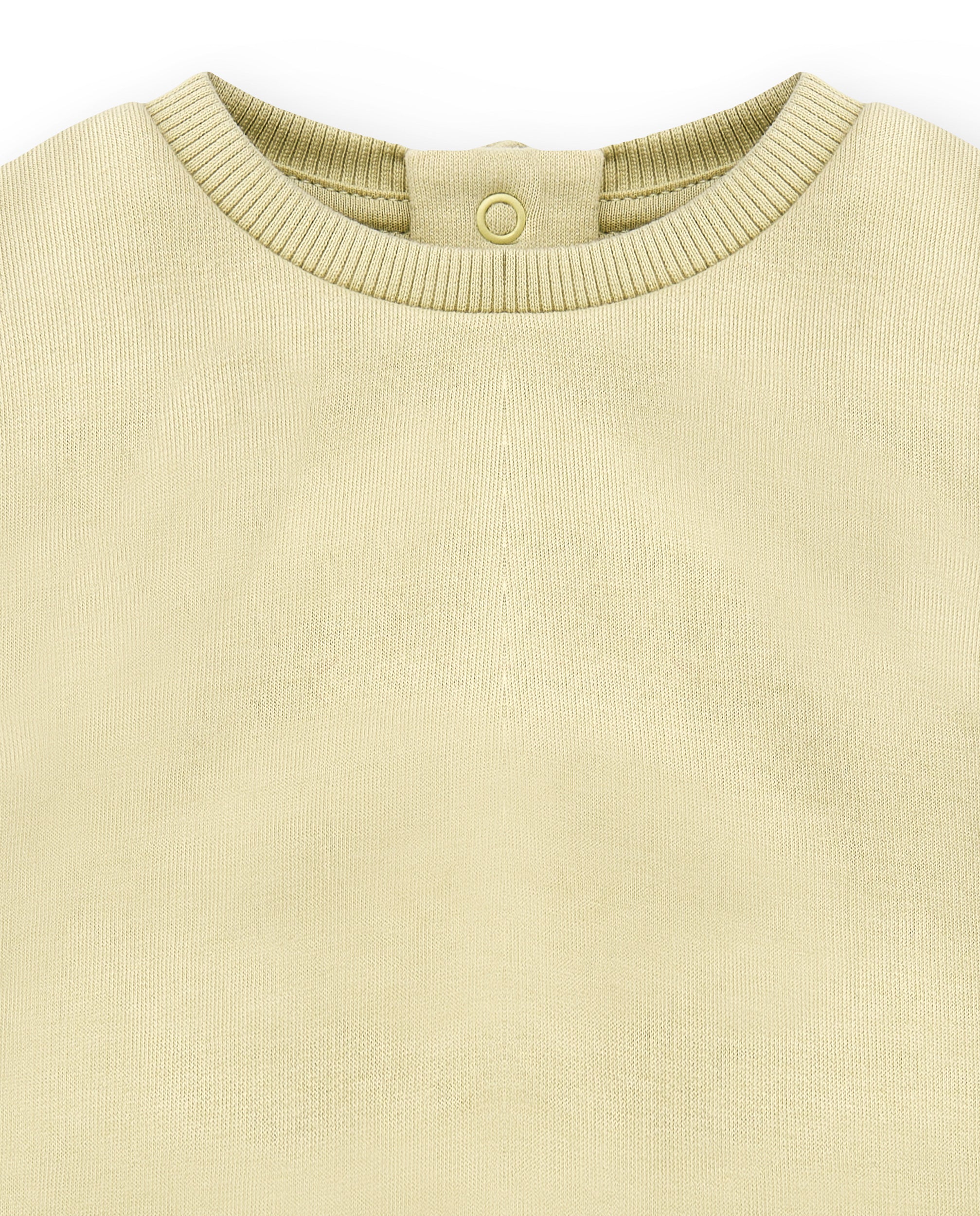 Sudadera de bebé niña verde claro con volantes