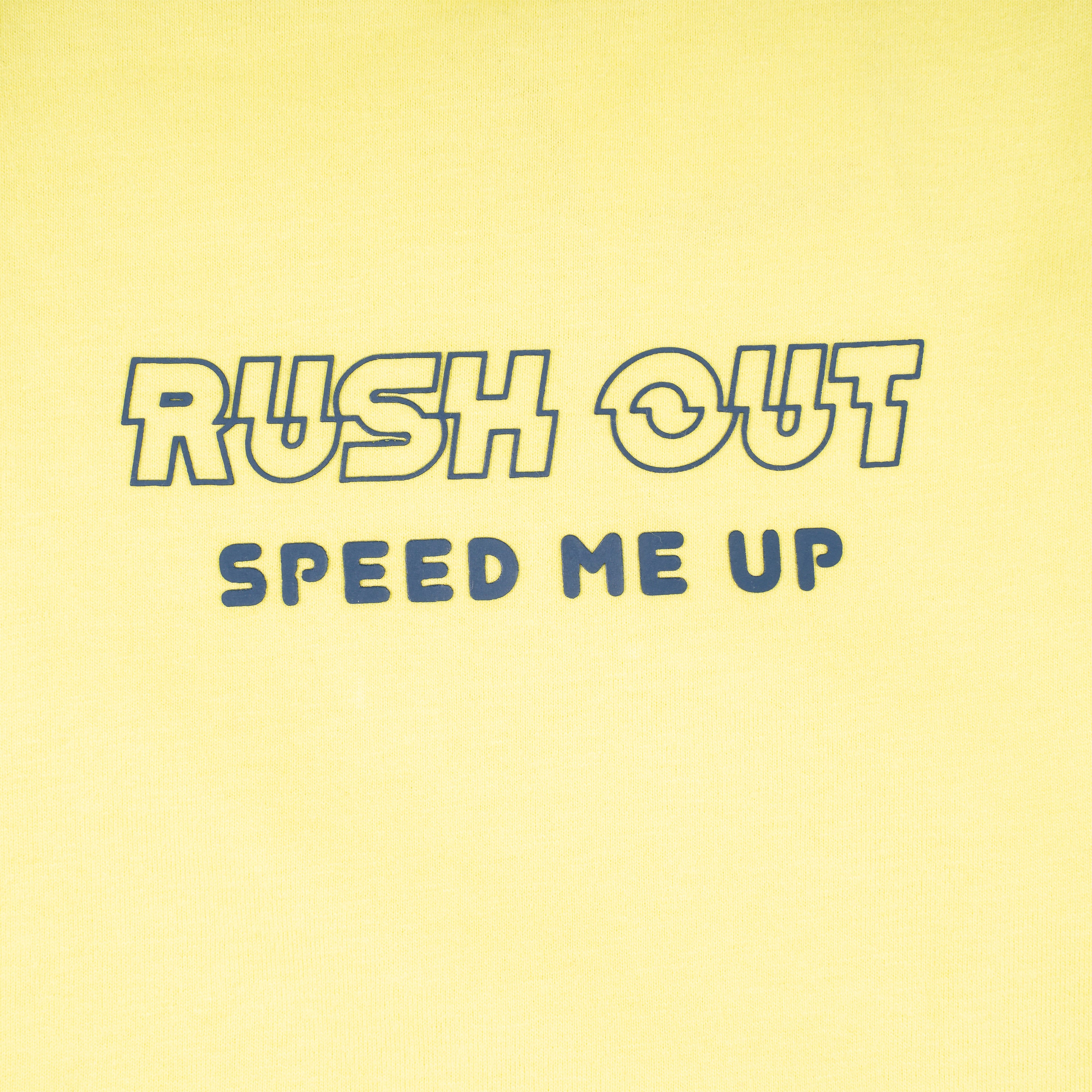 Camiseta de niño amarillo Rush out