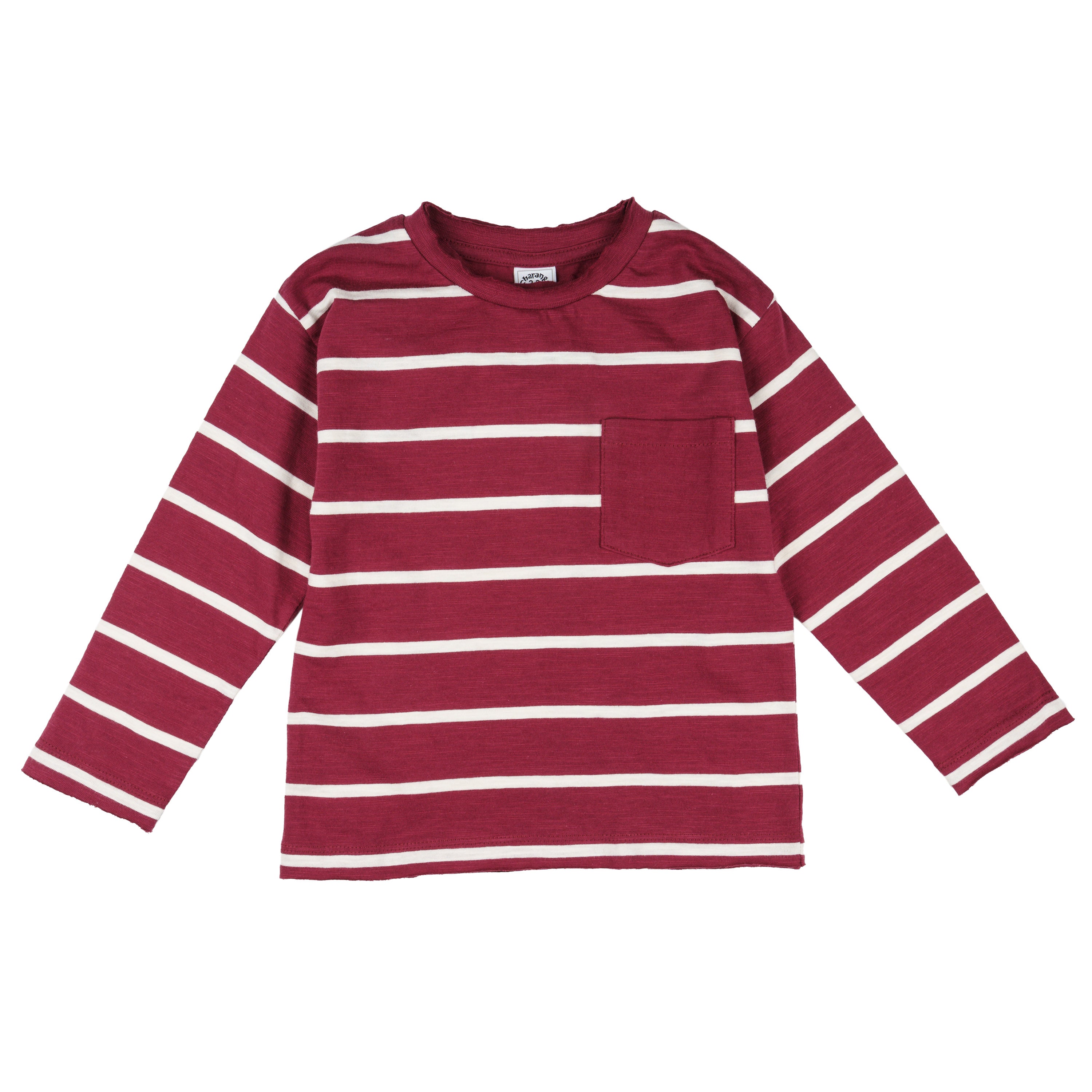 Boy's striped pocket t-shirt