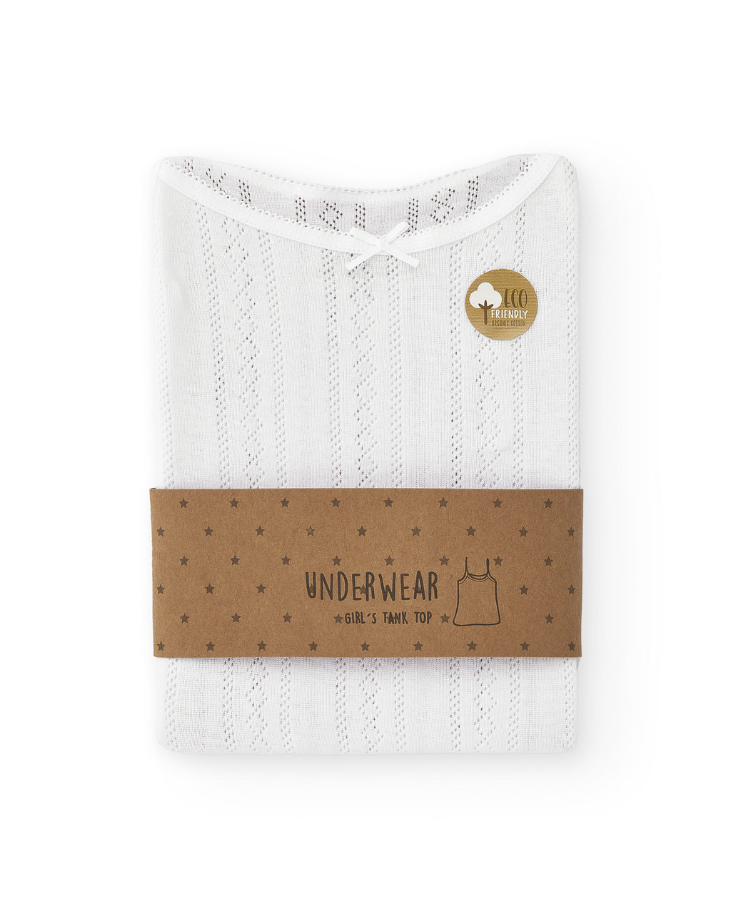 Camiseta interior de niña en algodón orgánico