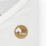 Camiseta interior de niña en algodón orgánico con cuello pico