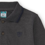 Polo de niño antracita básico