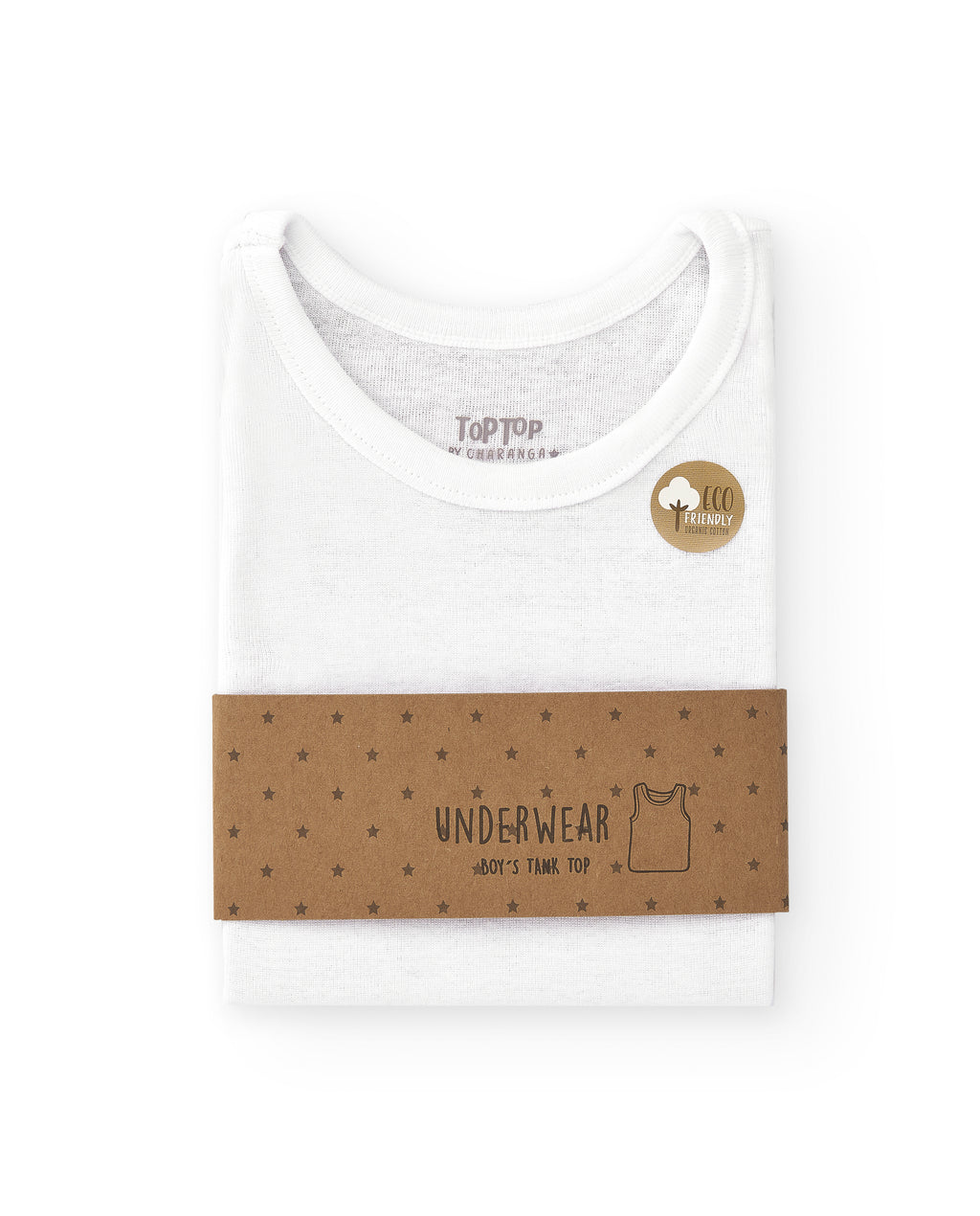 Camiseta interior de tirantes de niño algodón orgánico