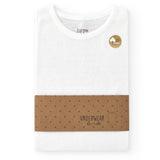Camiseta interior blanca de niño de algodón orgánico
