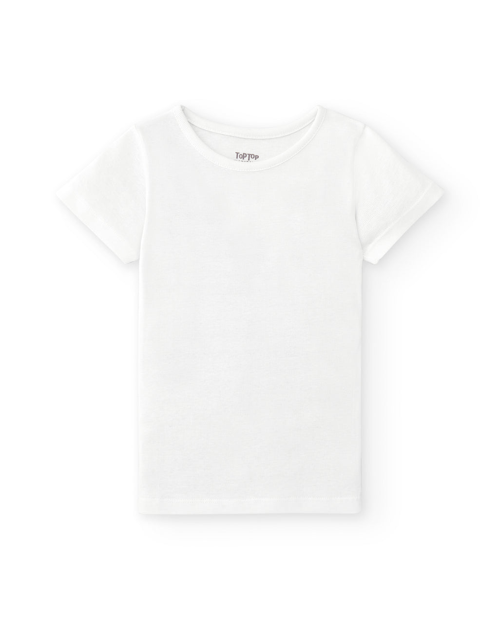 Camiseta interior blanca de niño de algodón orgánico