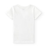 Camiseta interior blanca de niño de algodón orgánico
