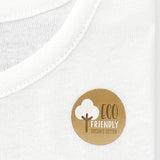 Camiseta interior blanca de niño de algodón orgánico