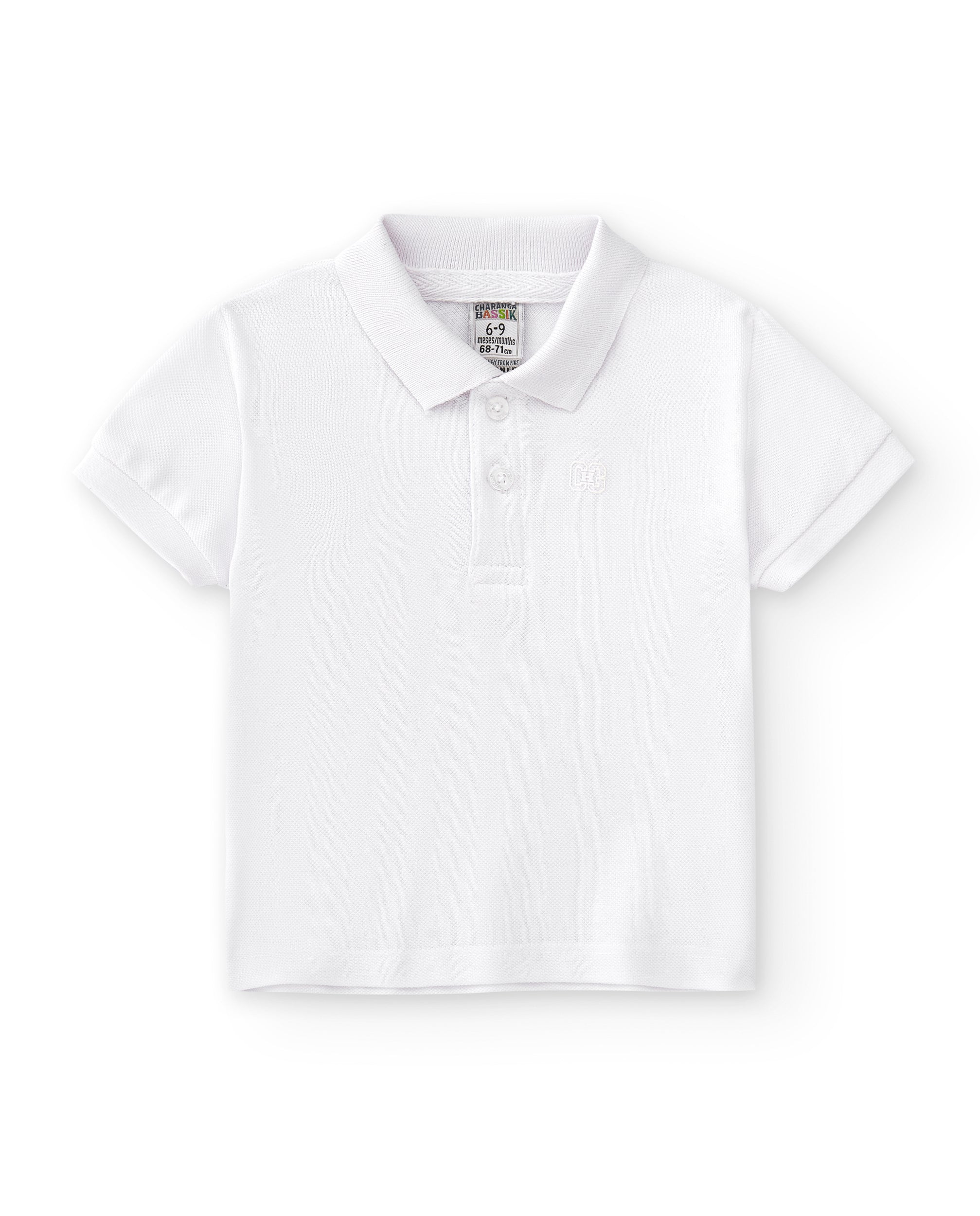 Polo de bebé blanco VERANO/Charanga