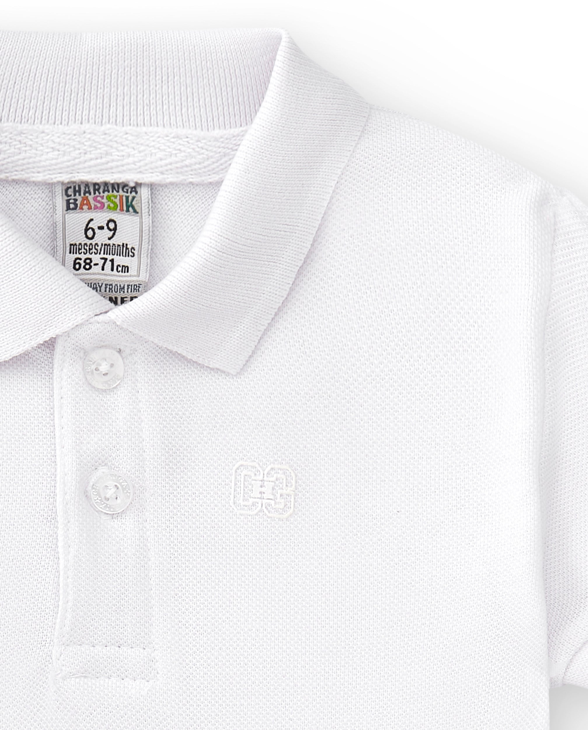 Polo de bebé blanco VERANO/Charanga