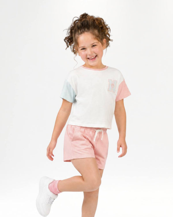 Shorts rosa da bambina
