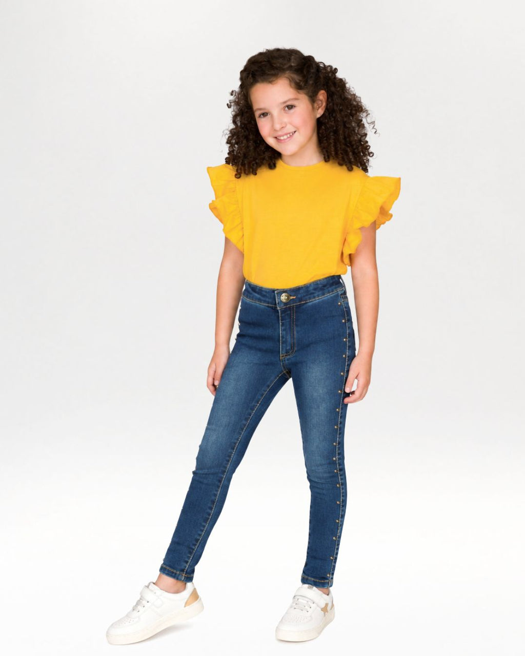 T-shirt Fille Moutarde