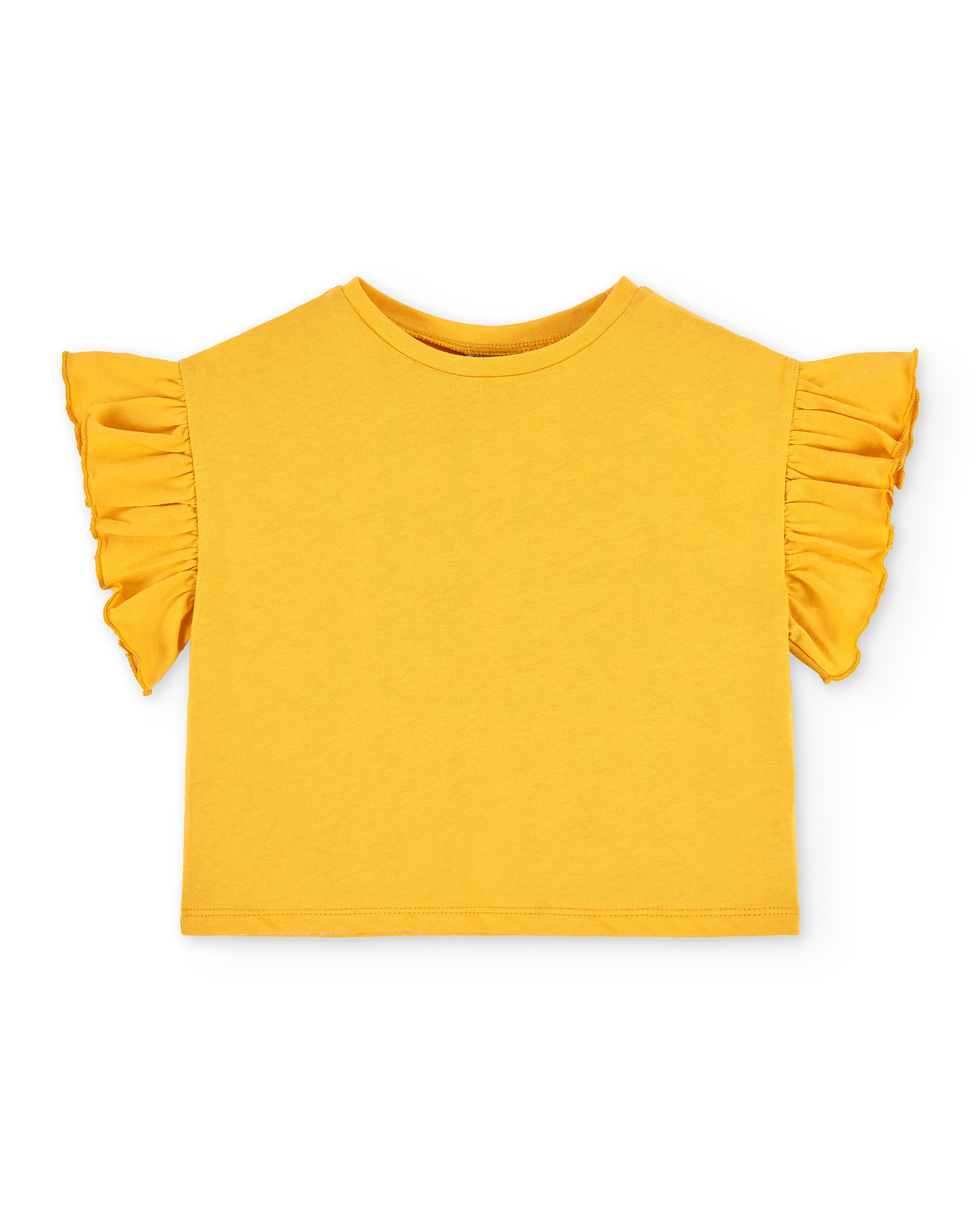 Camiseta de niña mostaza VERANO/Charanga