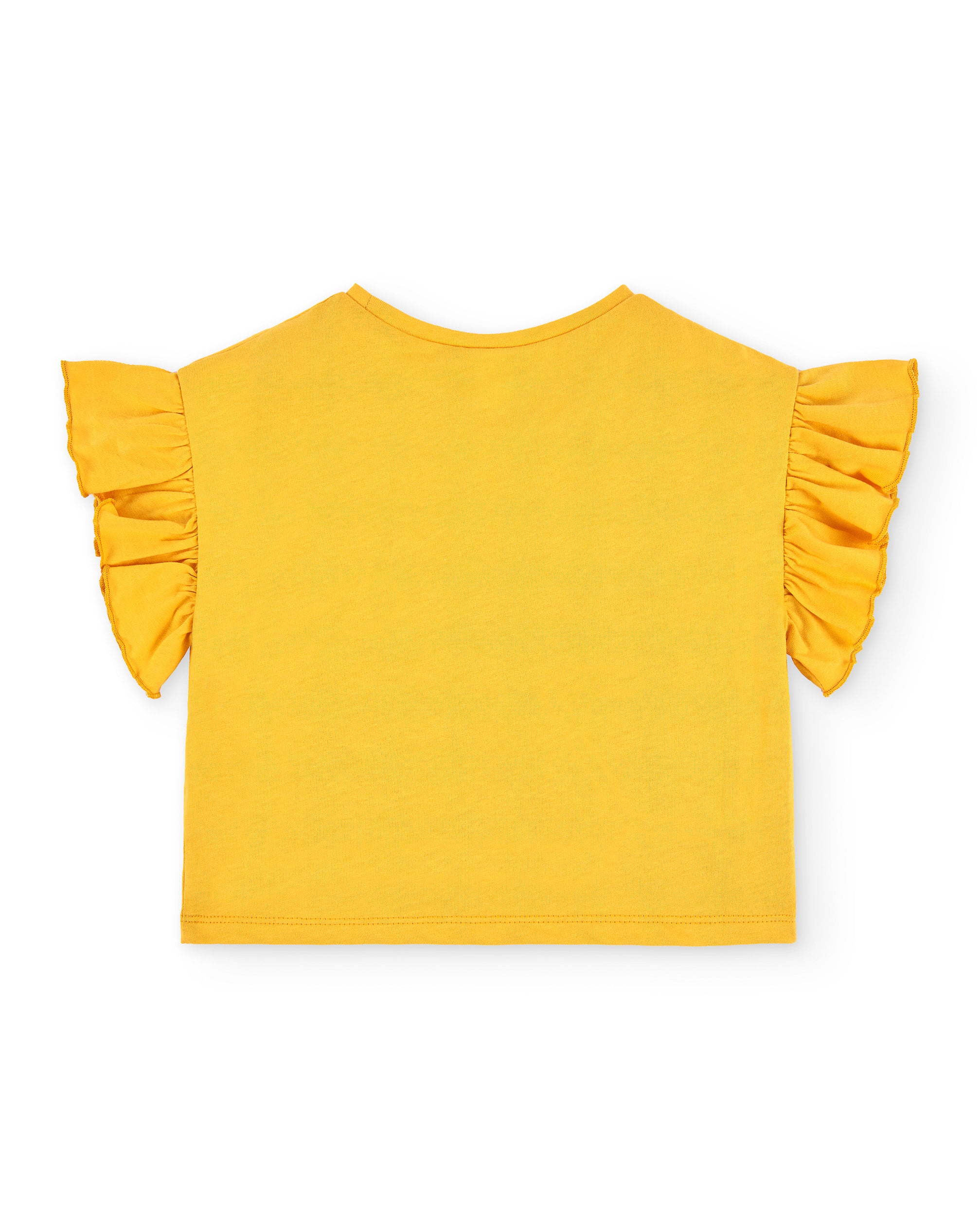 Camiseta de niña mostaza VERANO/Charanga
