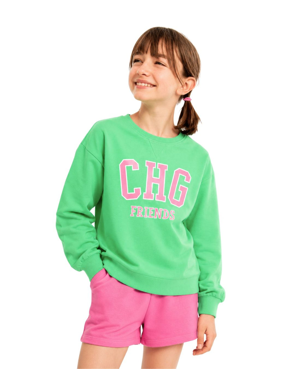 Green girl's sweatshirt