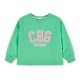 Sudadera de niña verde