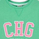 Sudadera de niña verde