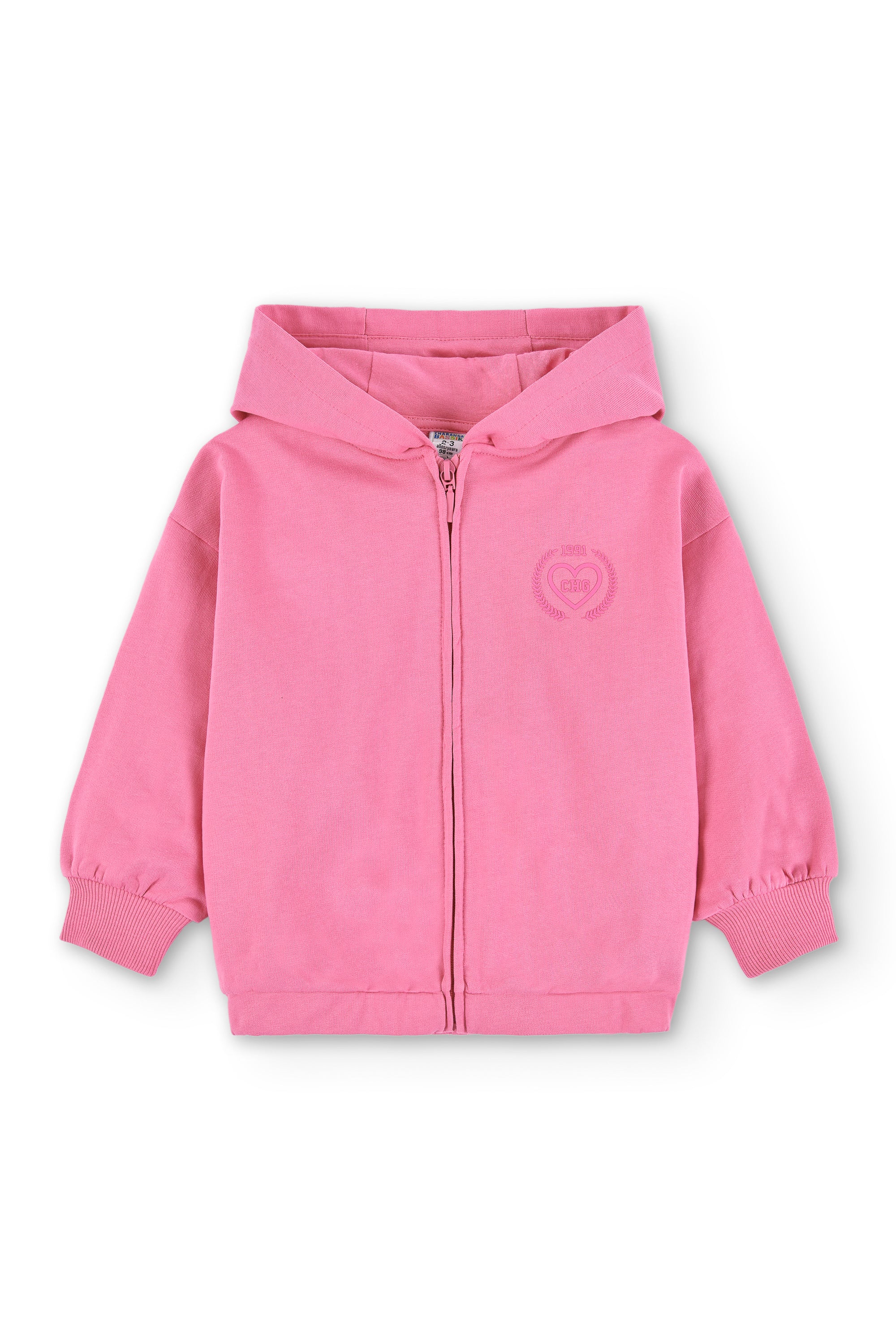 Sudadera de niña fucsia VERANO/Charanga