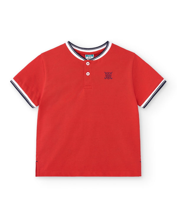 Polo rossa da ragazzo