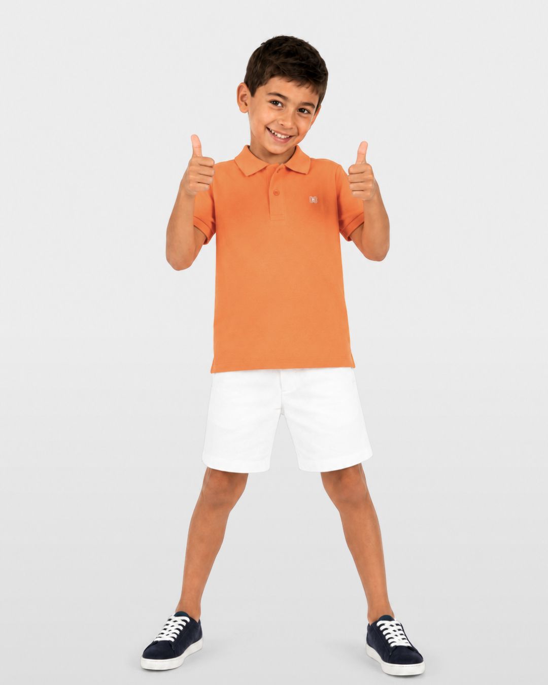 Orange boy's polo